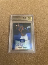 Leaf Metal Draft Mike Zunino 2012 prisma azul automático radiocontrol #11/25 BGS 9,5/10 ¡Gema!