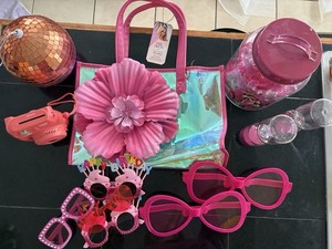 Paris Hilton Pink Birthday Party Favor Set Sunglasses Bag Pacifier Necklaces