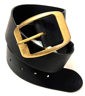 G Star RAW Men's LADD Belt inBlack Arizona Leather, Size 80cm/30