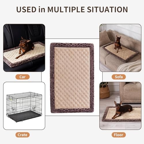 Image showcasing Non Skid Dog Crate Pad Memory Foam Washable | eBay