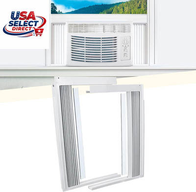 Window AC Side Panel Curtain Kit with Frame, Fits Most 5000 BTU Units