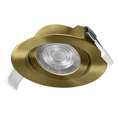 OSRAM Spot Set LED Einbaustrahler Simple DIM 4,9W Messing