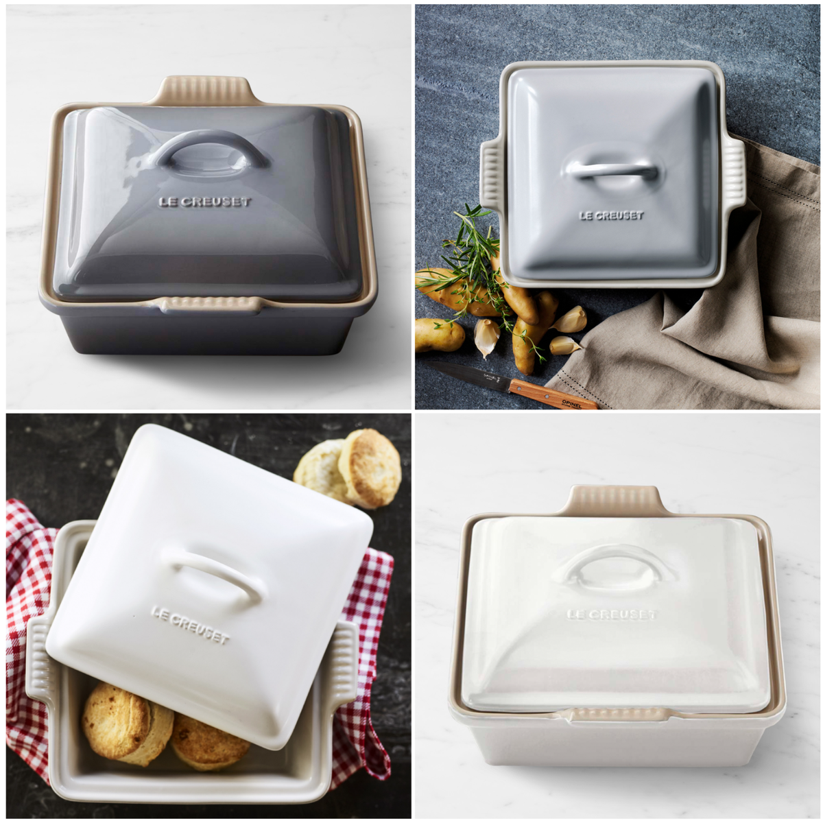 Heritage Shallow Square Casserole ル・クルーゼ Shallow スクエア 