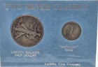 1944 LIBERTY WALKING HALF DOLLAR-1927 MERCURY DIME - TWO SILVER CLASSICS
