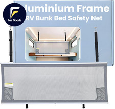 Aluminium Frame RV Bunk Bed Safety Net Height Adjustable Mesh Bunk 59" X 22"