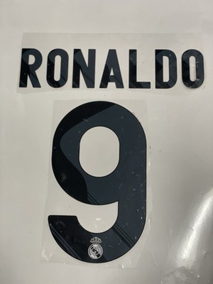 Real Madrid Ronaldo 9 Home 2009/10 Generic Soccer Name Set | eBay