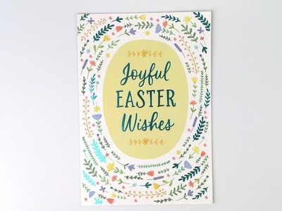 DaySpring Joyful Easter Wishes Floral Greeting Card & Envelope