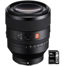 Sony FE 50mm F1.2 GM Full Frame Aperture G Master Lens for E-Mount 64GB Card