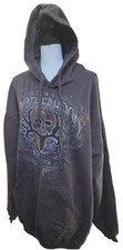 Bone Collector 'The Brotherhood' Graphic Hoodie Black Size 2XL Y2K