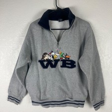 Vtg Warner Brothers Studio Sweatshirt Pullover Sz Small GUC 90 s Taz Marvin Bugs