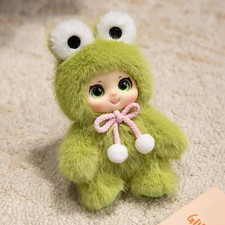 Soft Fluffy Cloud Bear Keychain Plush Doll Bag Pendant Cute Girly Halloween Xmas