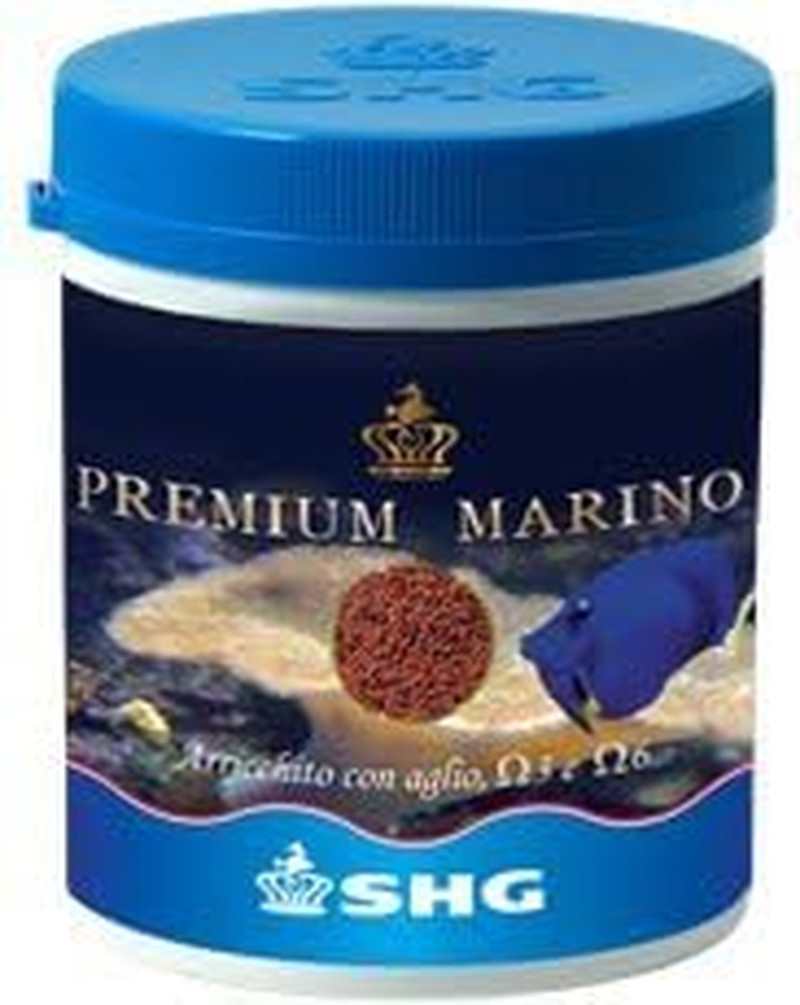 Cibo Pesci Acquario Marino 125g SHG Aglio e Omega 3 Super Food