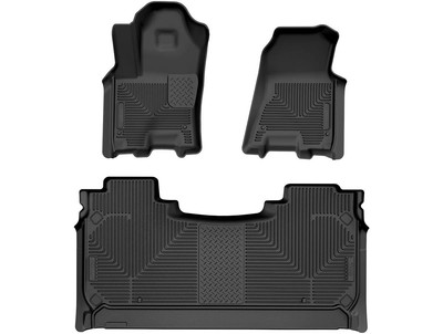Husky WeatherBeater Front/2nd Row Floor Mats 3pc Fits 2025-2026 Ram 1500 Black