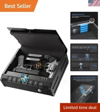 Compact Iron SE Biometric Gun Safe – Quick Access Handgun Storage for Home & Car