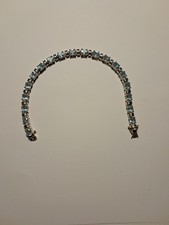 Silberarmband  mit Blautopas