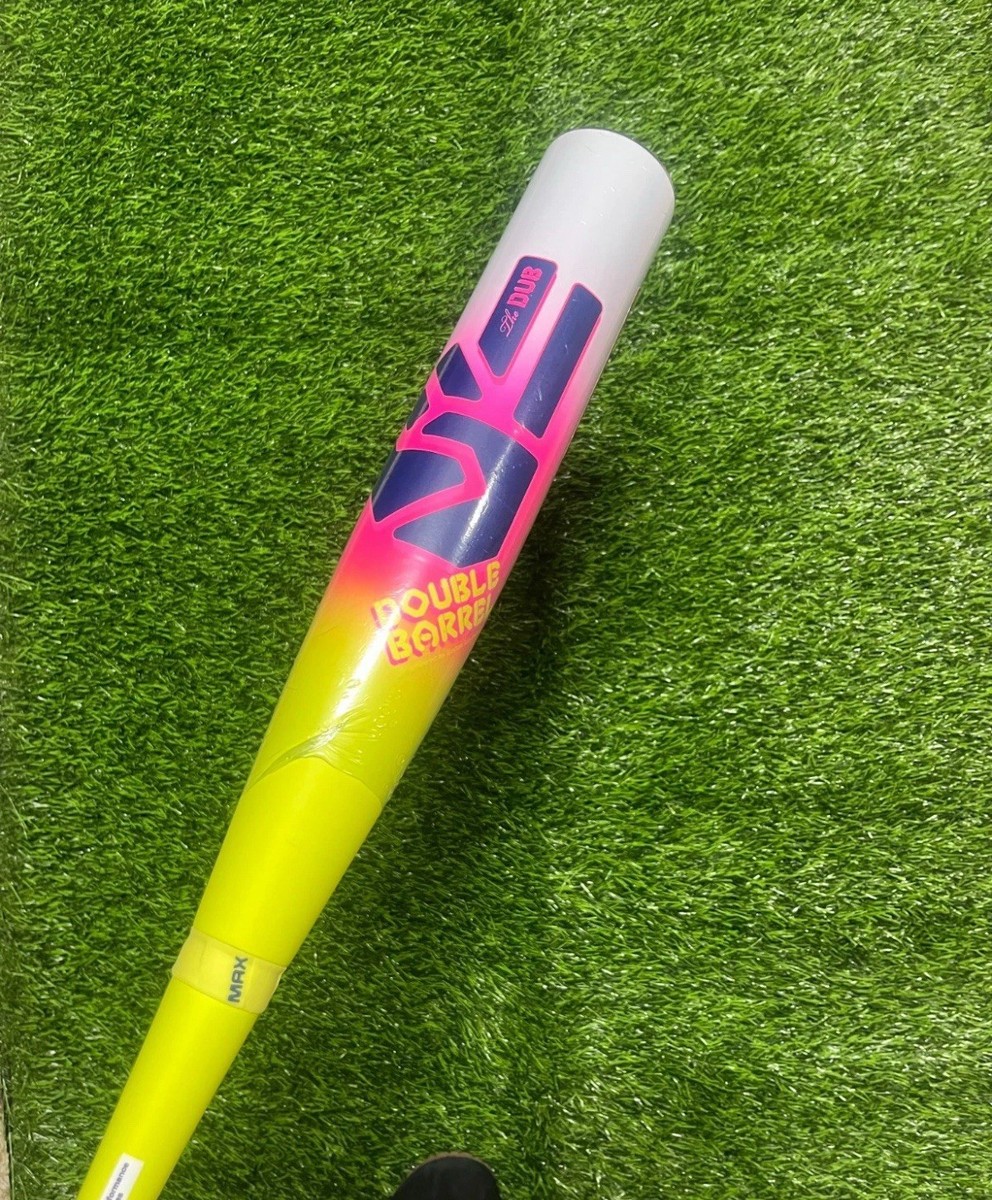 Easton Dub (Double Barrel )USSSA 28”/18oz Baseball Bat Yellow Pink
