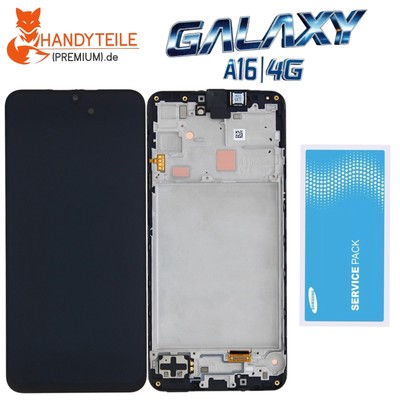 Original Samsung Galaxy A16 A165F 4G Display mit Rahmen Schwarz