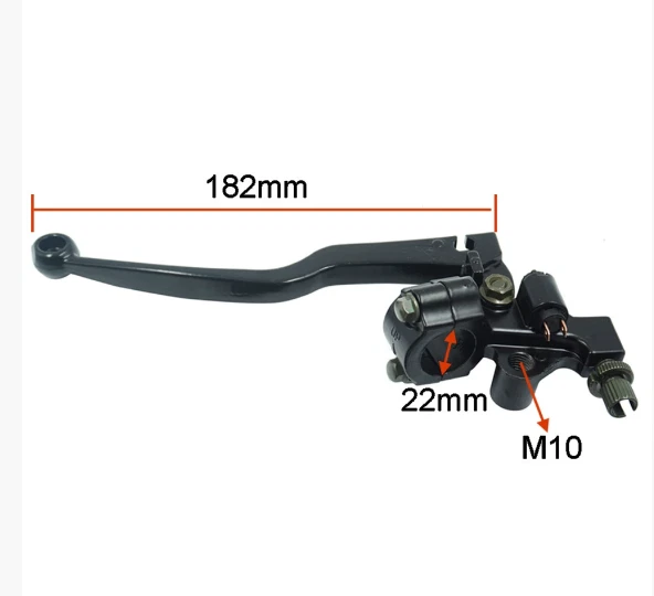 Kupplungshebel Armatur mit Spiegelhalter Bremslichtschalter Moped Motorrad DE - Bild 2 von 4