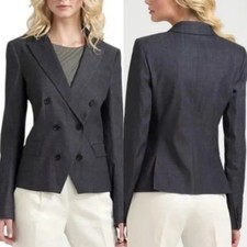THEORY Dark Blue DARLIN/TURNING Double Breast...