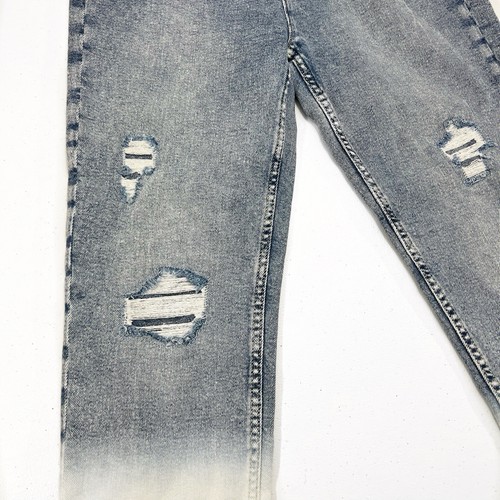 Justice Girls Dip Dye Jeans Distressed Medium Wash White Pink Fun Size 18 GIRLS - Picture 14 of 14