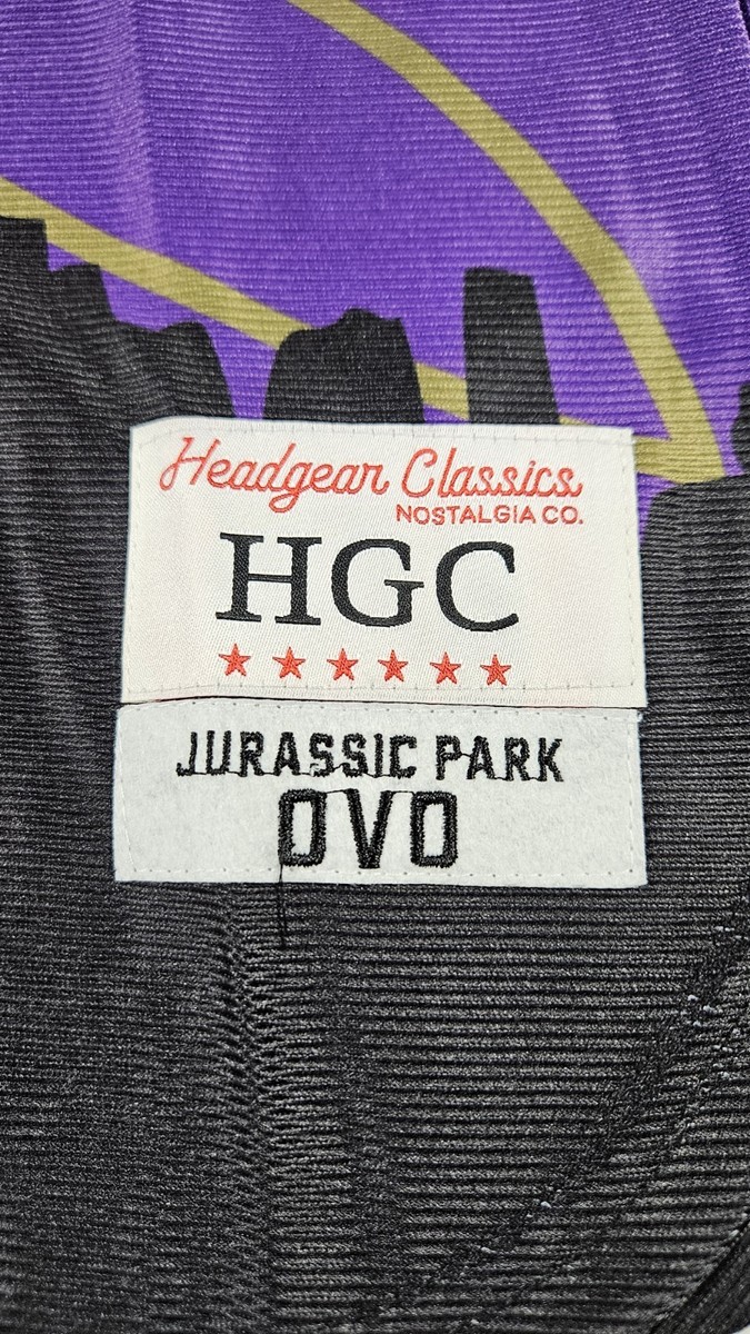 Headgear Classics Jurassic Park X OVO Men's Baseball Jersey Purple