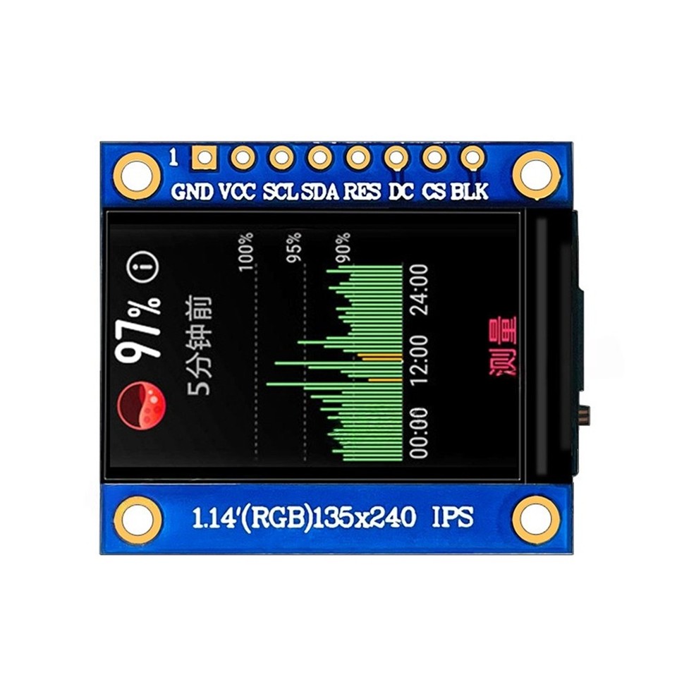 Display Module LCD Screen Full-Color LCD Module 135x 240 Resolution ...