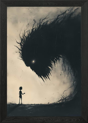 Facing the Shadows: Triumph Over Fe Gerahmtes Wandbild Poster Leinwanddruck Bild