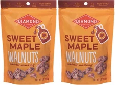 (Free Duty Tax) Diamond of California Sweet Maple Snack Walnut 4 oz - 1unit