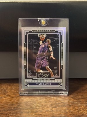 2024-25 Panini One & One Legends Vince Carter #164 Silver /75 #10/75 Encased