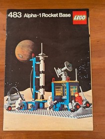 Vintage 1978 Legoland Space System Alpha-1 Rocket Base ~ LEGO Set #483 Complete