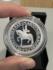 British Monarchs King Charles I 2023 UK 2oz Silver Proof Coin Immaculate