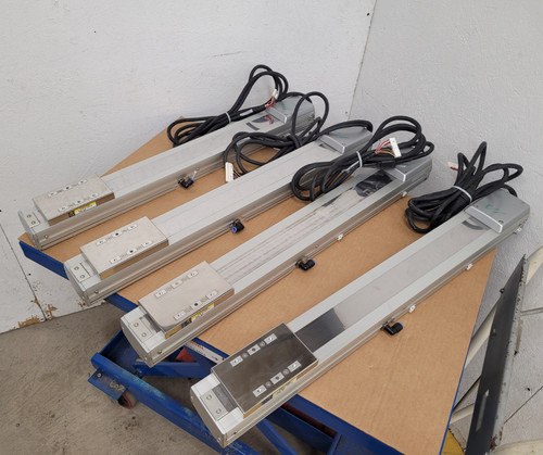 Lot 4x IAI RC Robo Cylinder Stepper Motor Driven Linear Actuator 500mm Travel