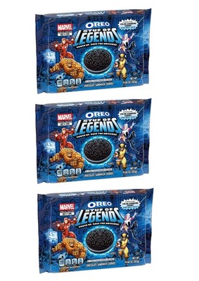 3 Pack MARVEL OREO Stuf of Legends Chocolate Sandwich Cookies Special Edition