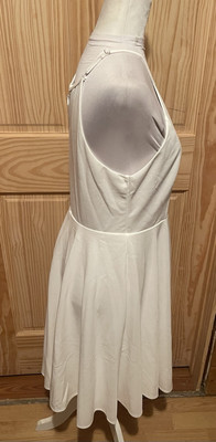 lulus darling delight skater dress LULUS Darling Delight White Skater Dress Size SMALL