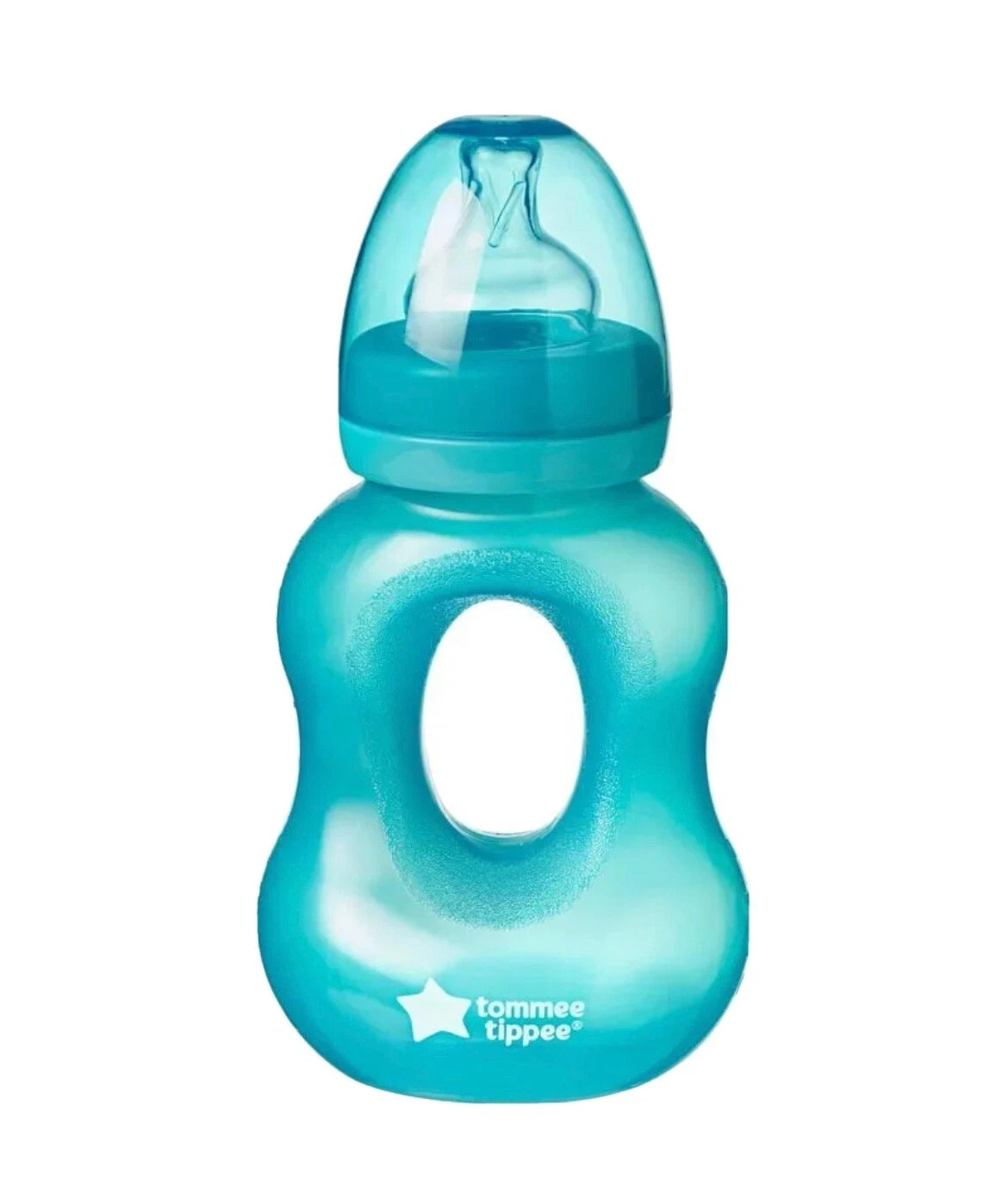 Tommee Tippee Everyday Essential Easygrip Bottle Blue 240ml Med Flow BRAND NEW