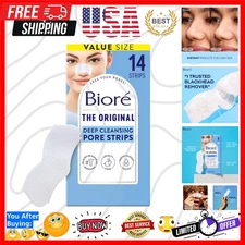 Dermatologist-Tested Pore Strips - 14 Count Citrus Scented Blackhead Cleanser