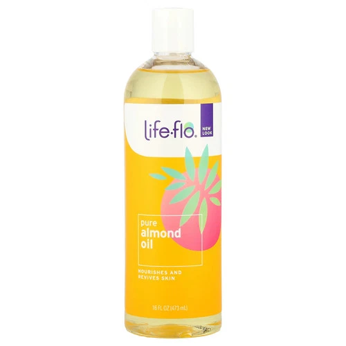 Life Flo Health Pure Almond Oil Skin Care 16 fl oz 473 ml Hexane-Free, Not