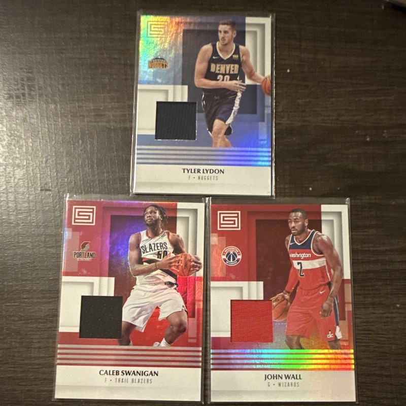 Panini 2017-18 Status NBA Memorabilia Card Lot 3 Lydon Swanigan Wall