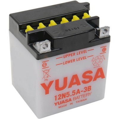 Yuasa - YUAM22A5B - Conventional 12V Battery, 12N5.5A-3B