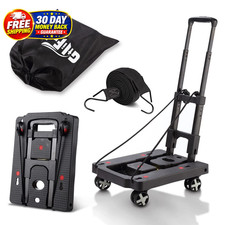 Foldable Hand Truck, Lightweight Luggage Cart for Airport Car Seat Compact Foldi