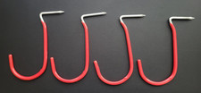 Lot of 4 Large Hammer-In Vinyl Coated Storage Hook