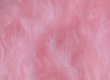 Shaggy Faux Fur Fluffy Fabric 1 Yard 60" Wide Soft Pink