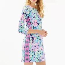 Lilly Pulitzer Beline Velour Dress Bermudaful Size Medium