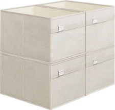 Storage Baskets, Set of 4 Extra Large Storage Bins for Organizing