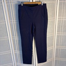 Chico's Fabulously Slimming Ponte Pull On Slim Ankle Pants Midnight Navy 1 NWT