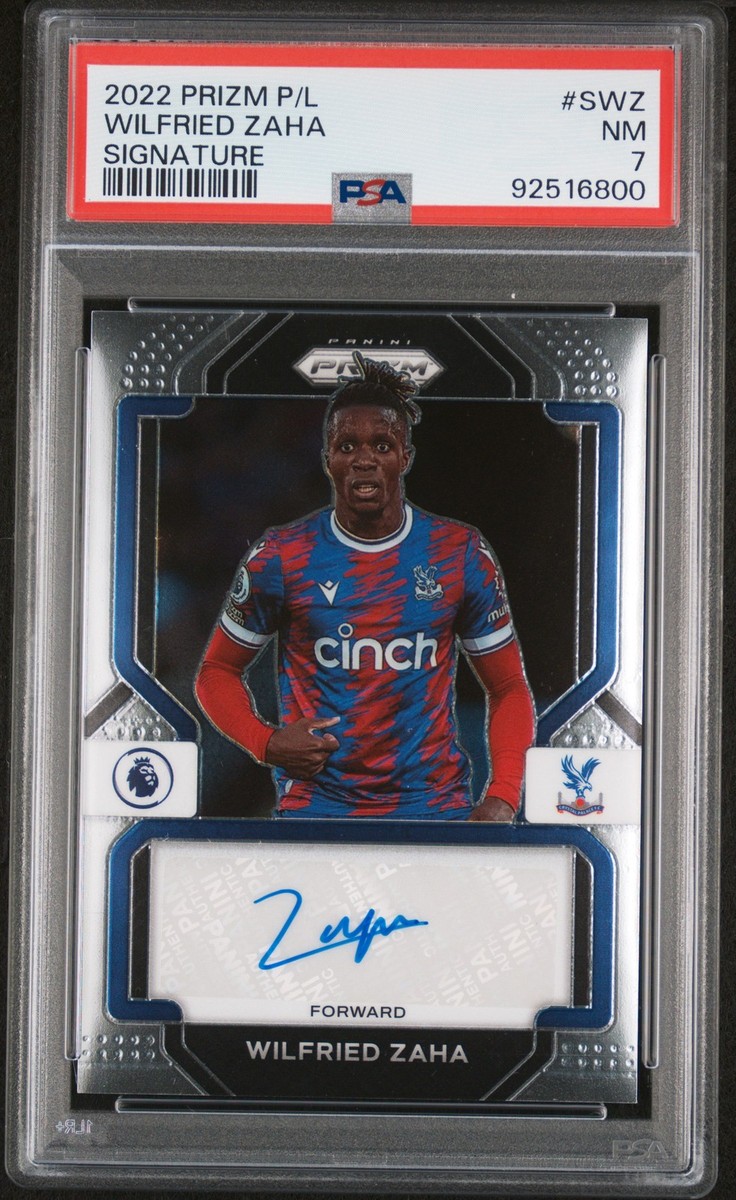 2022-23 PANINI PRIZM PREMIER LEAGUE SIGNATURES #SWZ WILFRIED ZAHA