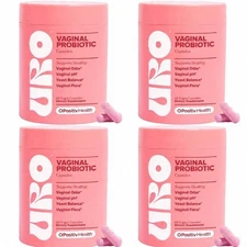 4 PACK URO O Positiv Vaginal Probiotics for Women pH Balance w/ Prebiotic 240 ct