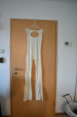 Sport/Freizeit Backless Flare Jumpsuit Cream Gr. 38 von Davis Active
