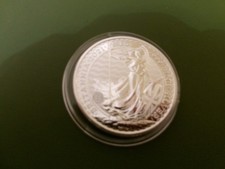 2021 Britannia 1 Oz 999 Fine Silver Bullion  Nice Condition..sold in capsule
