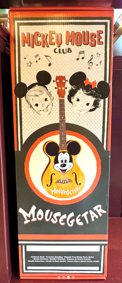 Disney Parks Mickey Mouse Club 70th Mousegetar Guitar Replica, NIB